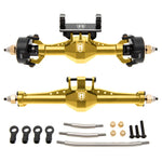 MEUS Racing TRX4M Metal Isokinetic Front Rear Axles with 3-Section CVDs for 1/18 TRX4M Bronco Land Rover Defender K10 High Trail