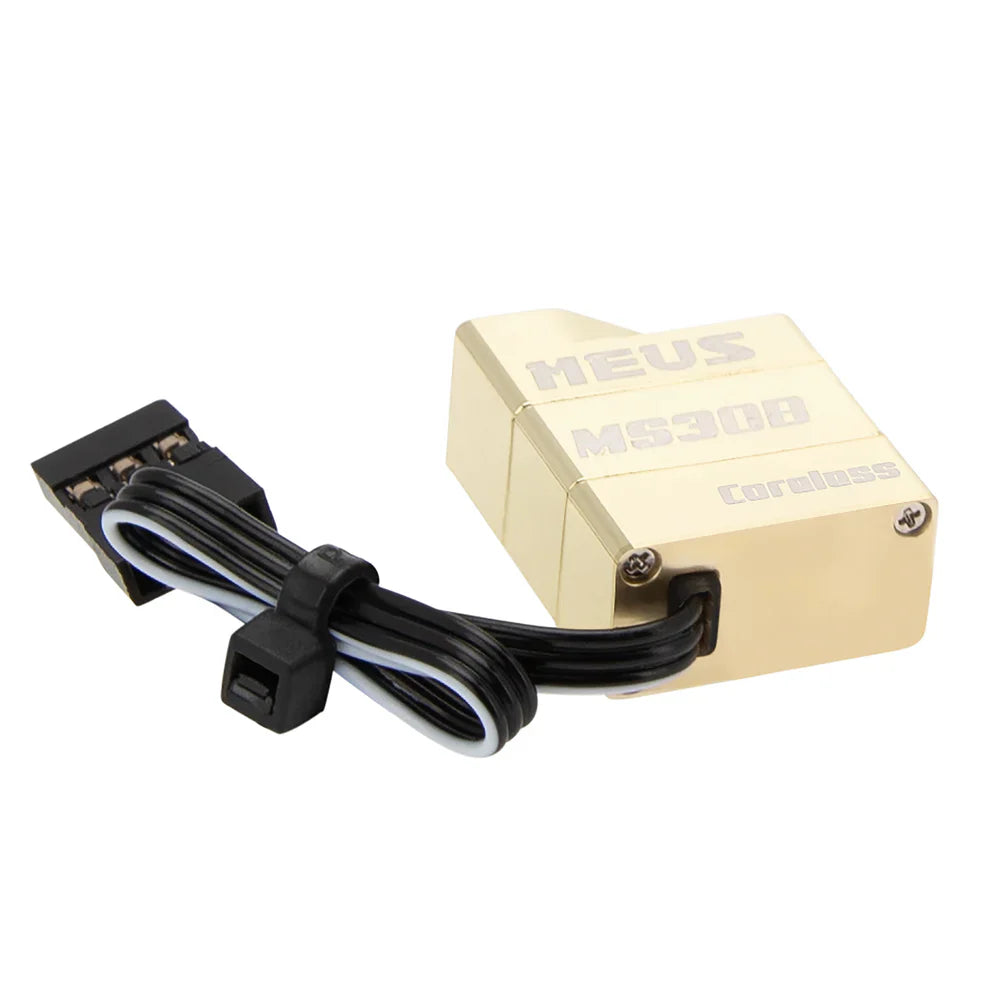 MEUS Racing Coreless Micro Aluminum / 15.8g Brass Servo for Axial SCX30