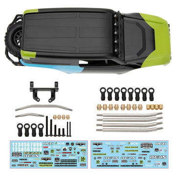 MEUS Racing MB18 Body & Chassis Frame Kit for TRX4M Defender Bronco K10 F150 High Trail - GREEN