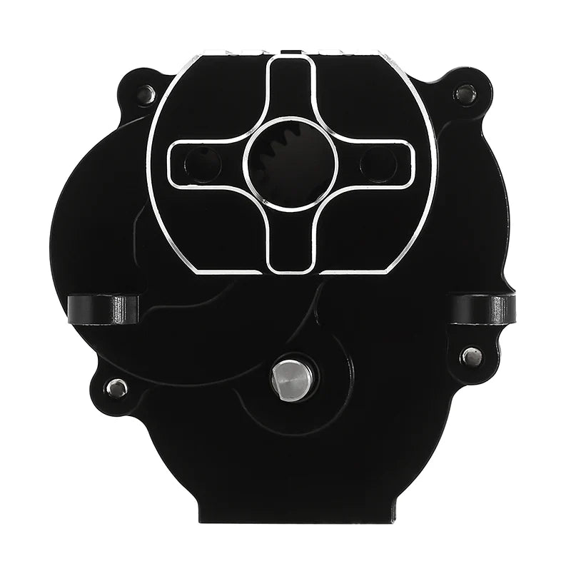 INJORA CNC Aluminum Complete Transmission For 1/18 TRX4M - BLACK - HeliDirect