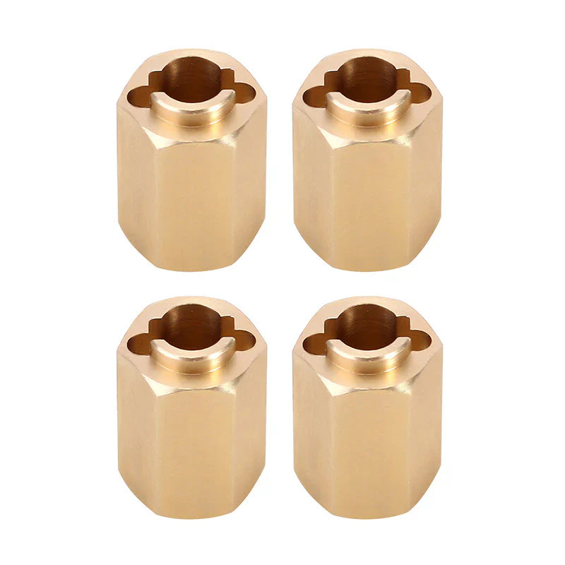 INJORA 4PCS 10mm Brass Wheel Hex Hub Extenders For 1/18 Redcat Ascent18 - HeliDirect