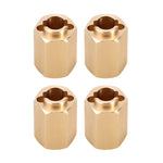 INJORA 4PCS 10mm Brass Wheel Hex Hub Extenders For 1/18 Redcat Ascent18 - HeliDirect