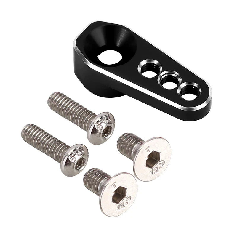 INJORA 25T Aluminum Servo Arm Horn For 1/18 TRX4M Stock Servo - BLACK - HeliDirect