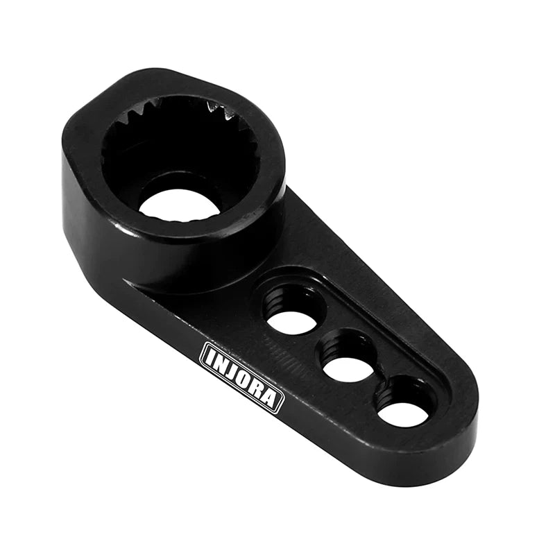 INJORA 25T Aluminum Servo Arm Horn For 1/18 TRX4M Stock Servo - BLACK - HeliDirect