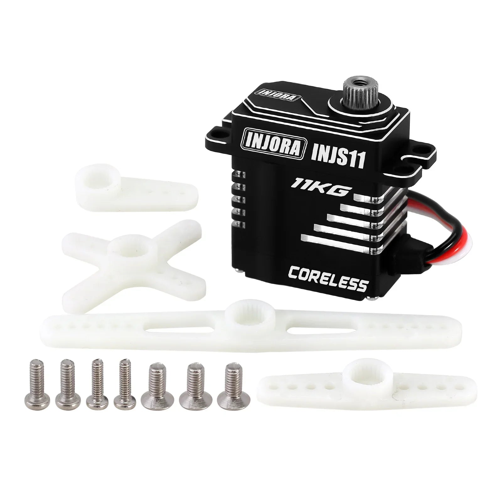 INJORA INJS11 Servo with Brass Servo Mount & Horn for 1/18 Redcat Ascent-18