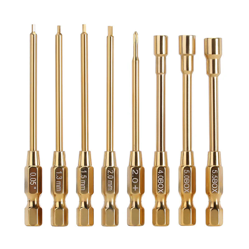 INJORA 8-in-1 Hex, Phillips Screwdriver, Nut Drivers Quick Change Tool Kit for 1/24 1/18 Mini RC