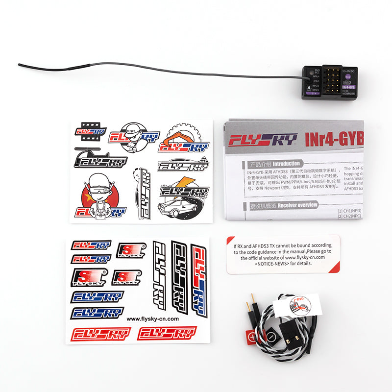 Flysky INR4-GYB 4-Channel 2.4GHz AFHDS3 ISM Receiver w/Gyro