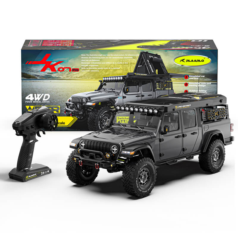 Rlaarlo 1/7 Scale 4WD Brushless RC Crawler JK07Pro - Gray