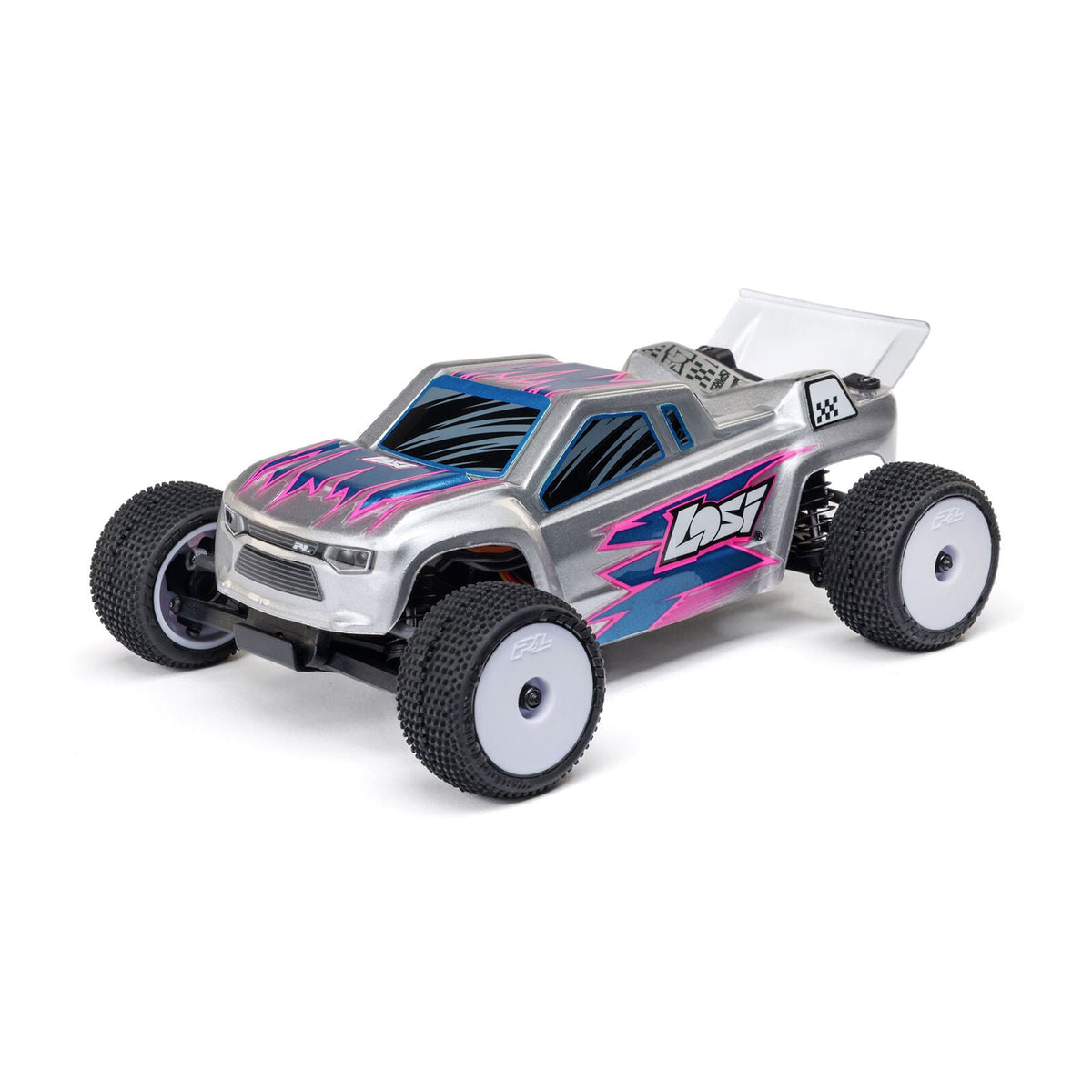 Losi 1/28 Micro-T 2S 2WD RTR Stadium Truck (Battery & Charger Included) - Silver