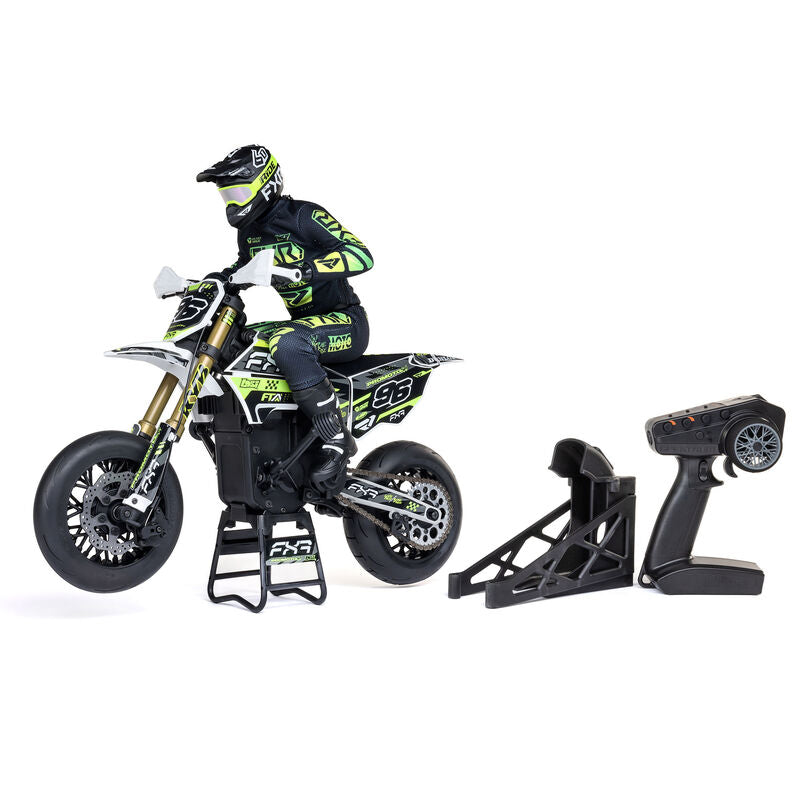 Losi 1/4 Promoto-SM FXR Supermoto Motorcycle RTR Basic - White