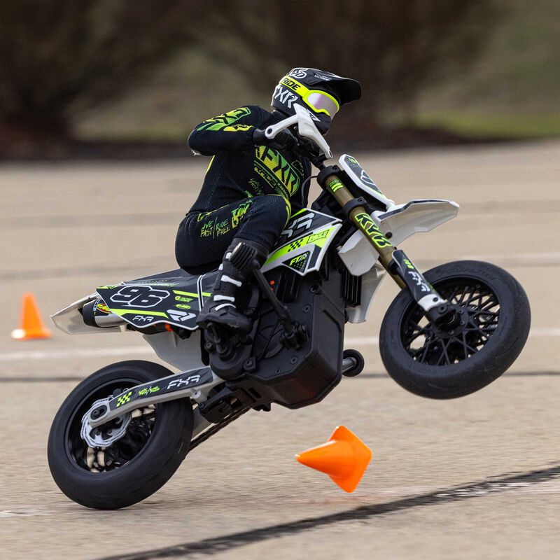 Losi 1/4 Promoto-SM FXR Supermoto Motorcycle RTR Basic - White