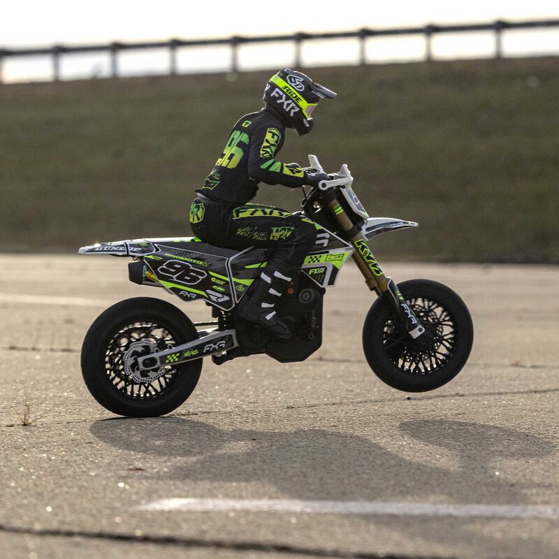 Losi 1/4 Promoto-SM FXR Supermoto Motorcycle RTR Basic - White