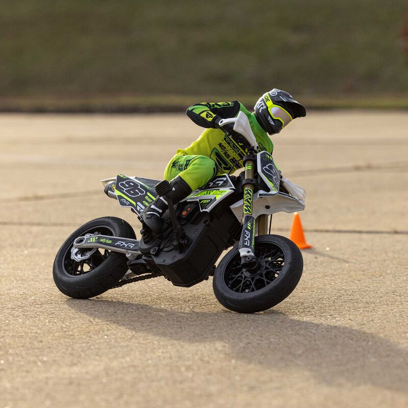 Losi 1/4 Promoto-SM FXR Supermoto Motorcycle RTR (Battery and Charger Included) - White