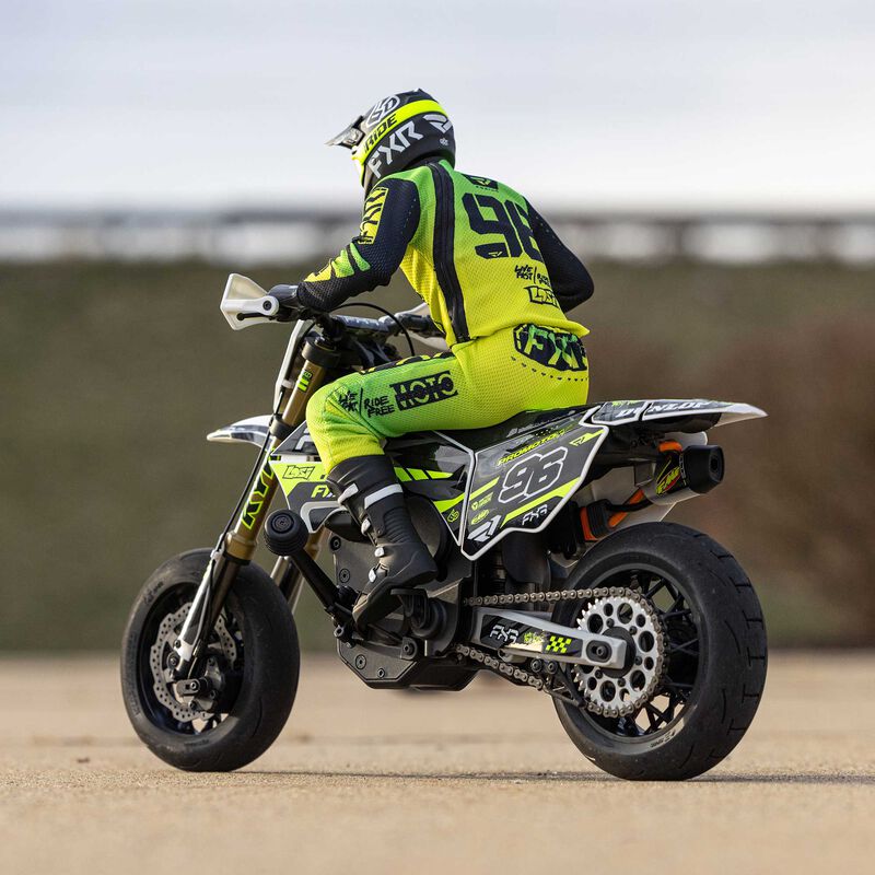 Losi 1/4 Promoto-SM FXR Supermoto Motorcycle RTR (Battery and Charger Included) - White