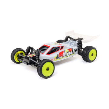 Losi 1/24 Micro-B 2WD Buggy RTR (White) With Nexx Racing Adjustable Turnbuckle Set, Spindles & Front Suspension Arms - Big Savings $19.56 Off