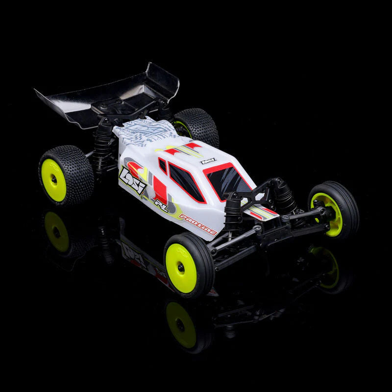 Losi 1/24 Micro-B 2WD Buggy RTR (White) With TORQ Coreless Titanium Gear 7g Micro Servo, aluminum servo horn & Servo Mount - Big Savings $11.93 Off