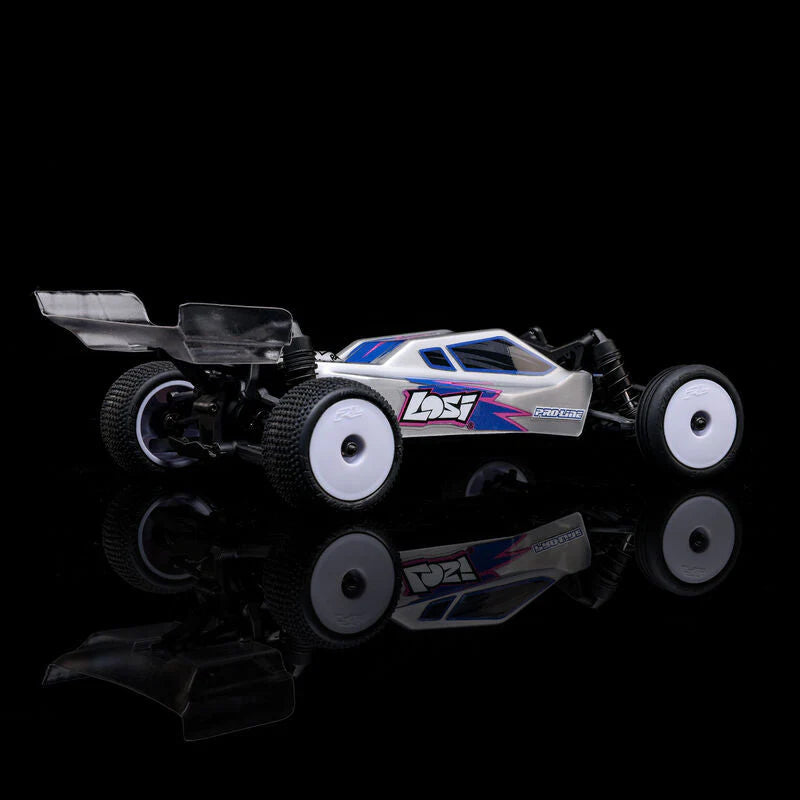Losi 1/24 Micro-B 2WD Buggy RTR (Silver) With Nexx Racing Adjustable Turnbuckle Set, Front &Rear Suspension Arms - Big Savings $19.56 Off