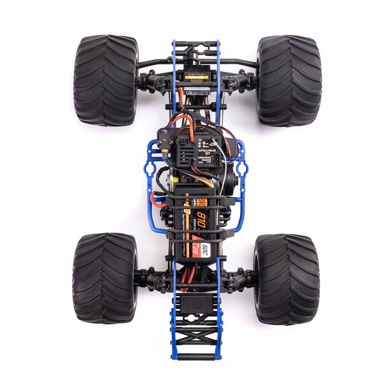 Losi 1/18 Mini LMT 4X4 Brushed Monster Truck RTR Son-Uva Digger - BLUE - HeliDirect