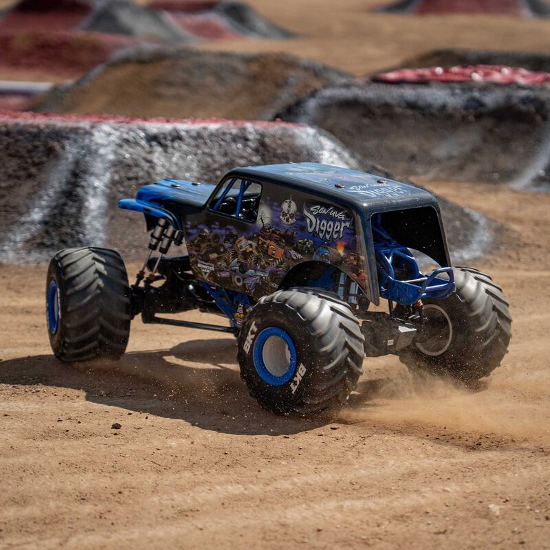 Losi 1/8 LMT 2.0 Son-Uva Digger 4X4 Solid Axle Brushless Monster Truck RTR - Blue