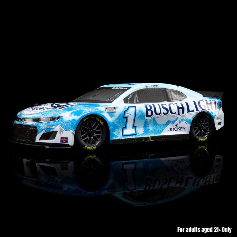 Losi 1/12 NASCAR RC Racecar Ross Chastain No. 1 Busch Light 2025 Chevrolet Camaro ZL1 2S AWD RTR Brushed On-Road (Battery & Charger Included)