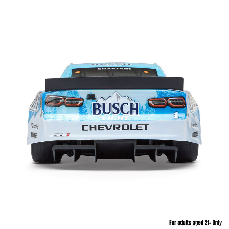 Losi 1/12 NASCAR RC Racecar Ross Chastain No. 1 Busch Light 2025 Chevrolet Camaro ZL1 2S AWD RTR Brushed On-Road (Battery & Charger Included)