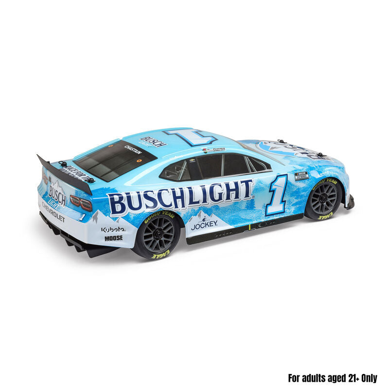 Losi 1/12 NASCAR RC Racecar Ross Chastain No. 1 Busch Light 2025 Chevrolet Camaro ZL1 2S AWD RTR Brushed On-Road (Battery & Charger Included)