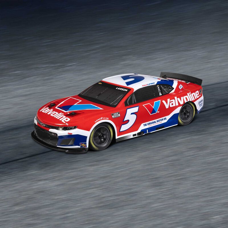 Losi 1/12 NASCAR RC Racecar Kyle Larson No. 5 Valvoline 2025 Chevrolet Camaro ZL1 2S AWD RTR Brushed On-Road (Battery & Charger Included)