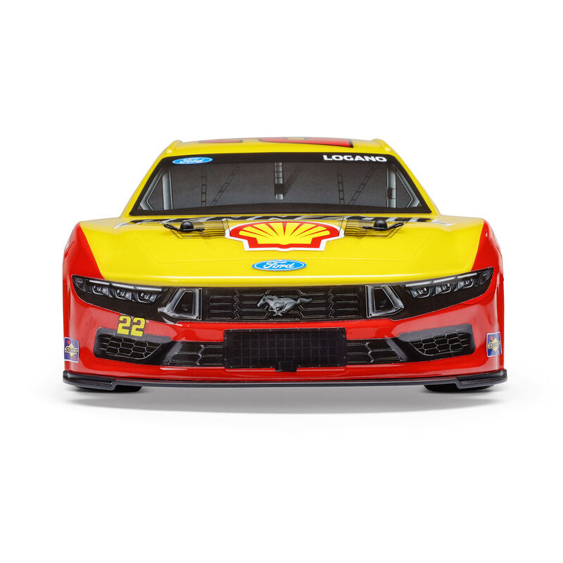 Losi 1/12 NASCAR RC Racecar Joey Logano No. 22 Shell 2025 Ford Mustang 2S AWD RTR Brushed On-Road (Battery & Charger Included)