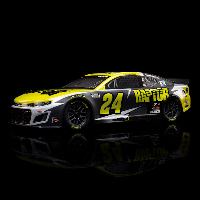 Losi 1/12 NASCAR RC Racecar William Byron No. 24 Raptor 2025 Chevrolet Camaro ZL1 2S AWD RTR Brushed On-Road (Battery & Charger Included)