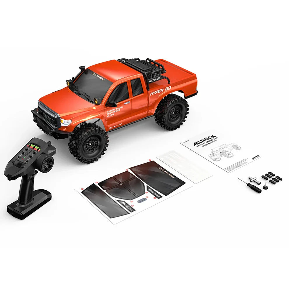 MJX H8E 8CH Off-Road 1/8 Scale 25 km/h 4WD Brushless RC Rock Crawler with Dual Diff Locks