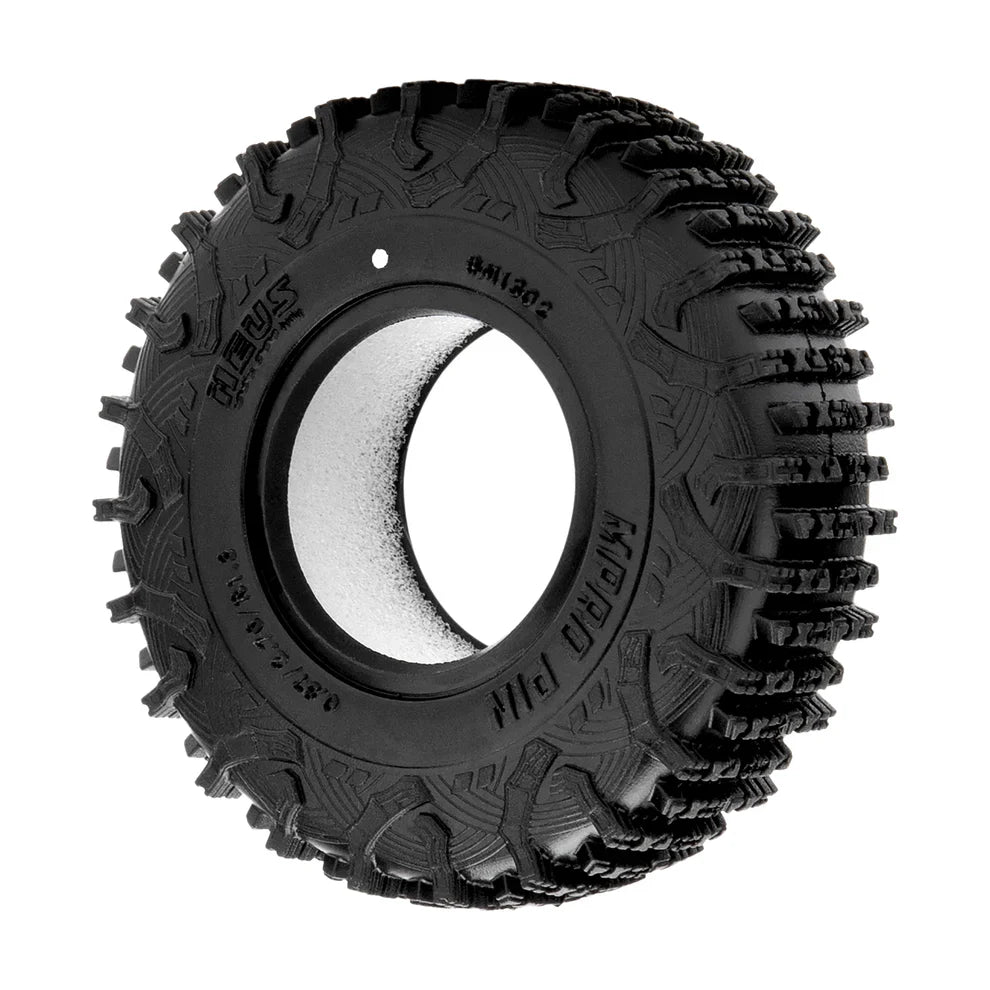 MEUS Racing 1.3" Tires MS6 Super Soft & Sticky Rubber Tires for 1/18 TRX4M 1/24 SCX24 FCX24 AX24 - Mpro Pin M1302