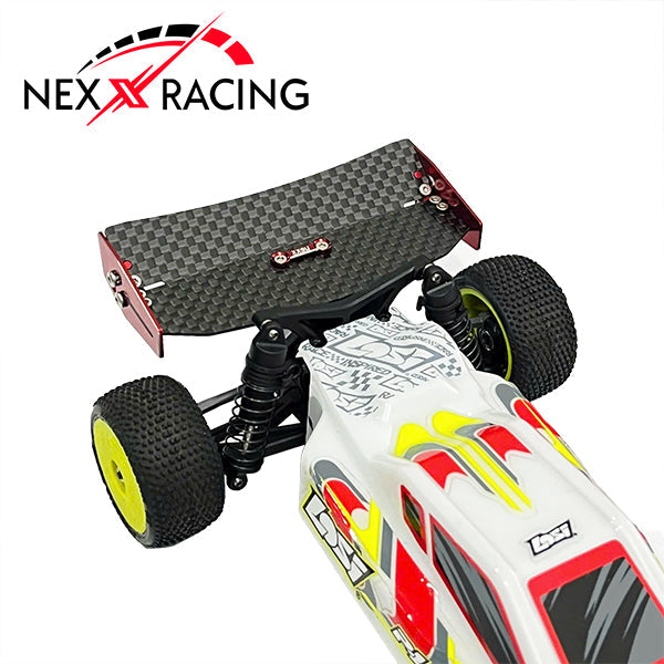 Nexx Racing Carbon Fiber Rear Wing Spoiler Upgrades Part for LOSI 1/24 Micro-B 2WD Buggy