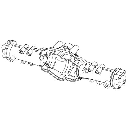 MJX HYPER GO Rear Axle Housing For H8E & H8H