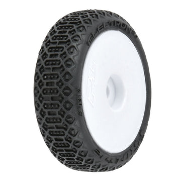 Pro-Line 1/24 Electron 2.0 Buggy F/R Tires Mounted 7mm White (4): Micro-B