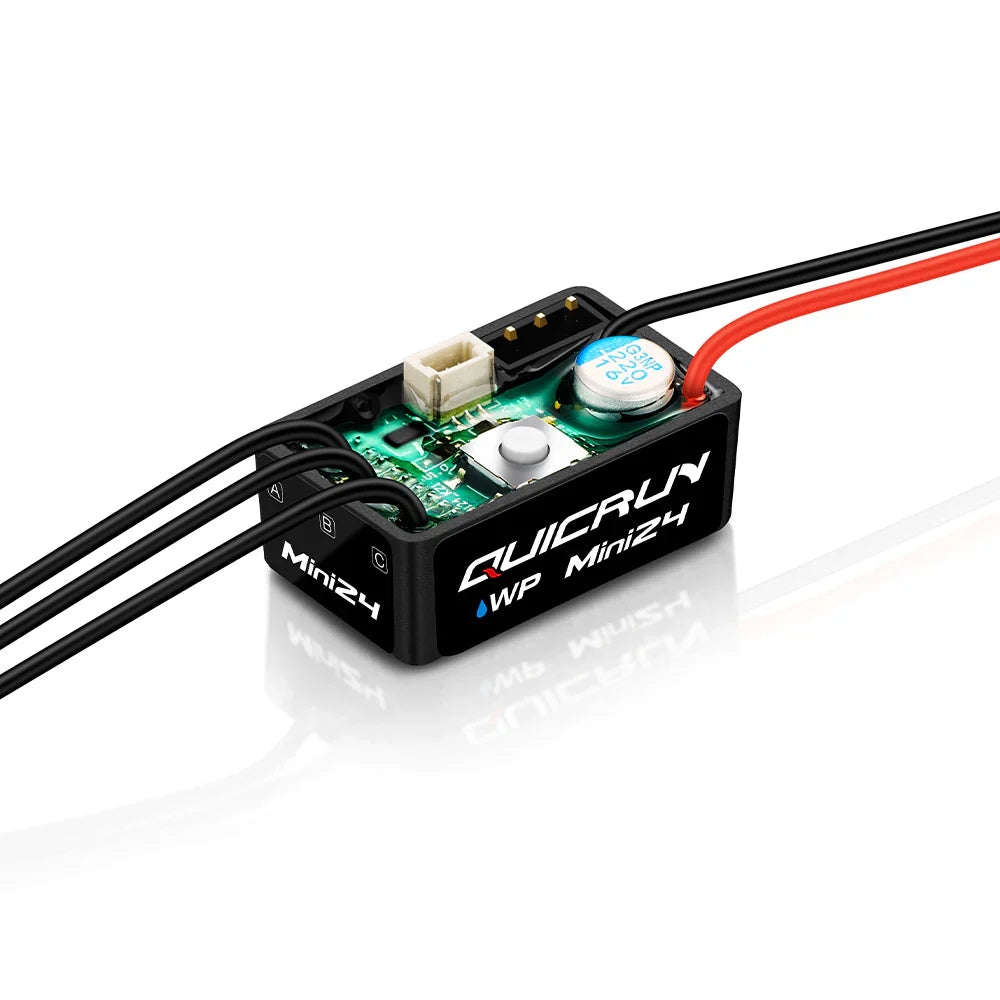 HobbyWing QUICRUN WP Mini24 ESC for 1/18 TRX4M, Juice Up, Ascent 18, Terranaut, univesal 1/18 & 1/24