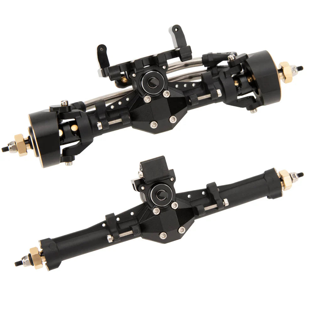 MEUS Racing Plastic Nylon Isokinetic 3-Section CVD Front Rear Axles Maximum Steering Angle 52° +5MM for SCX24 Deadbolt C10 JLU Gladiator Bronco