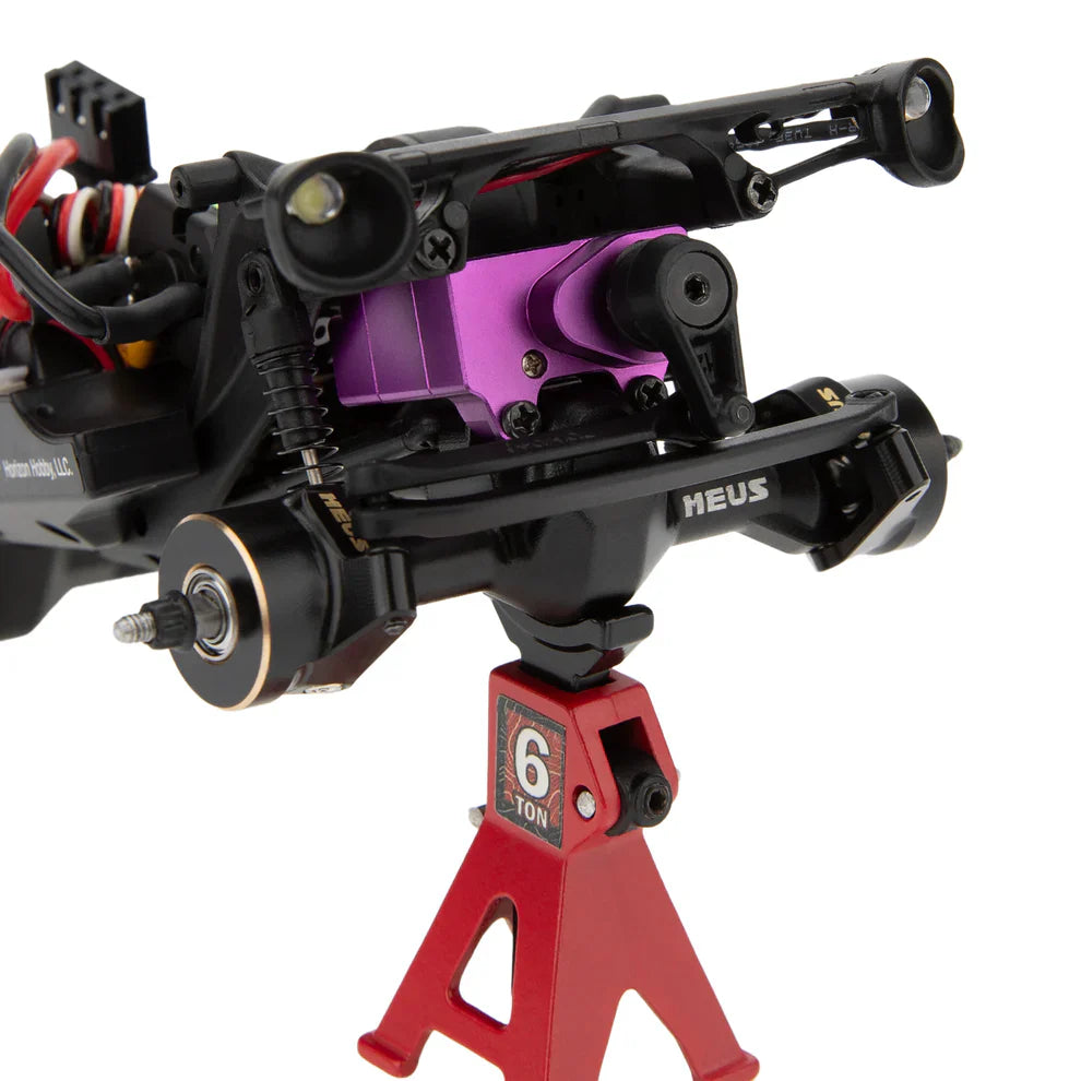 MEUS Racing SCX30 Axle Housing with Diff Covers and Steering Knuckles for Axial SCX30