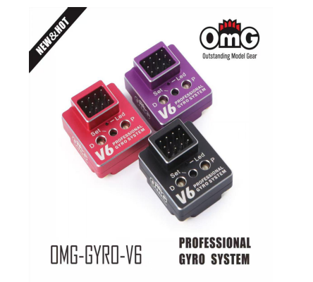 OMG V6 PROFESSIONAL GYRO SYSTEM - Black