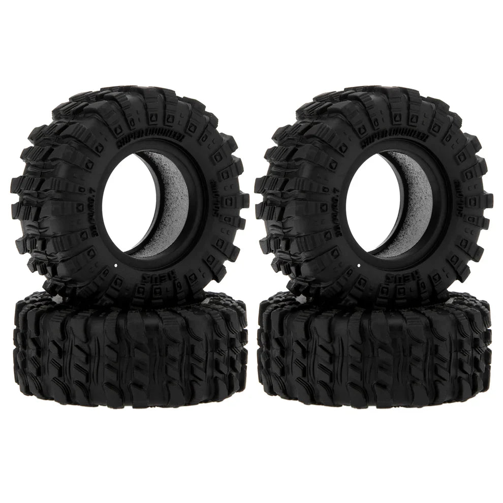 MEUS Racing 0.7-Inch MS6 Super Bouncer Tires for 1/30 SCX30 1/32 Redcat Ascent-32