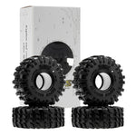 MEUS Racing 1.0-inch RC Rubber Tire Set MS6 RC Tire For 1/18 TRX4M 1/24 SCX24 FCX24 AX24 - Super Bouncing M1001