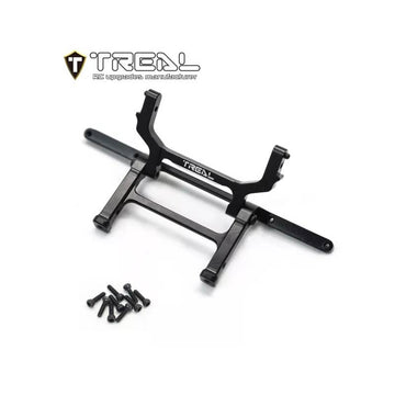 Treal Alu 7075 Rear Bumper Mount & Rear Body Post Mount For Axial SCX24 Chevrolet C10 Upgrades (Black) - HeliDirect