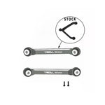 Treal Upper 2 Links 29.5mm Alu 7075 For Axial SCX24 Deadbolt Betty 1/24 Scale Trucks (Gray) - HeliDirect