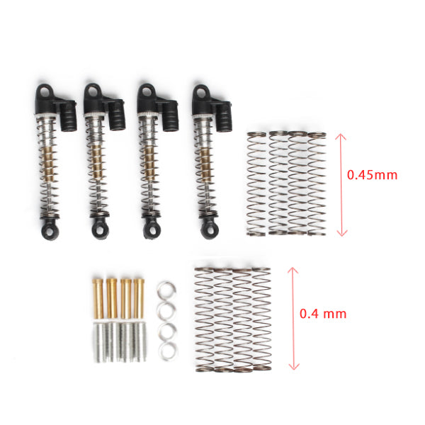 NexxRacing Conversion Threaded Tele Shock Kit for Axial SCX24 - HeliDirect