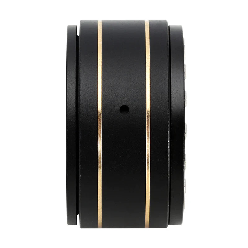 INJORA 1.0" Black Brass Beadlock Wheel Rims Deep Dish Negative Offset 3.15mm For 1/24 RC Crawlers (4) - HeliDirect