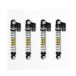 TREAL Shocks 43mm Threaded Tele Double Barrel Shocks For FMS 1/24 FCX24 Power Wagon (Black) - HeliDirect