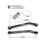 TREAL High Clearance Links - Alu 7075 Chassis Lower Linkages For 1/24 FMS FCX24 (Red) - HeliDirect