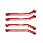 TREAL High Clearance Links - Alu 7075 Chassis Lower Linkages For 1/24 FMS FCX24 (Red) - HeliDirect