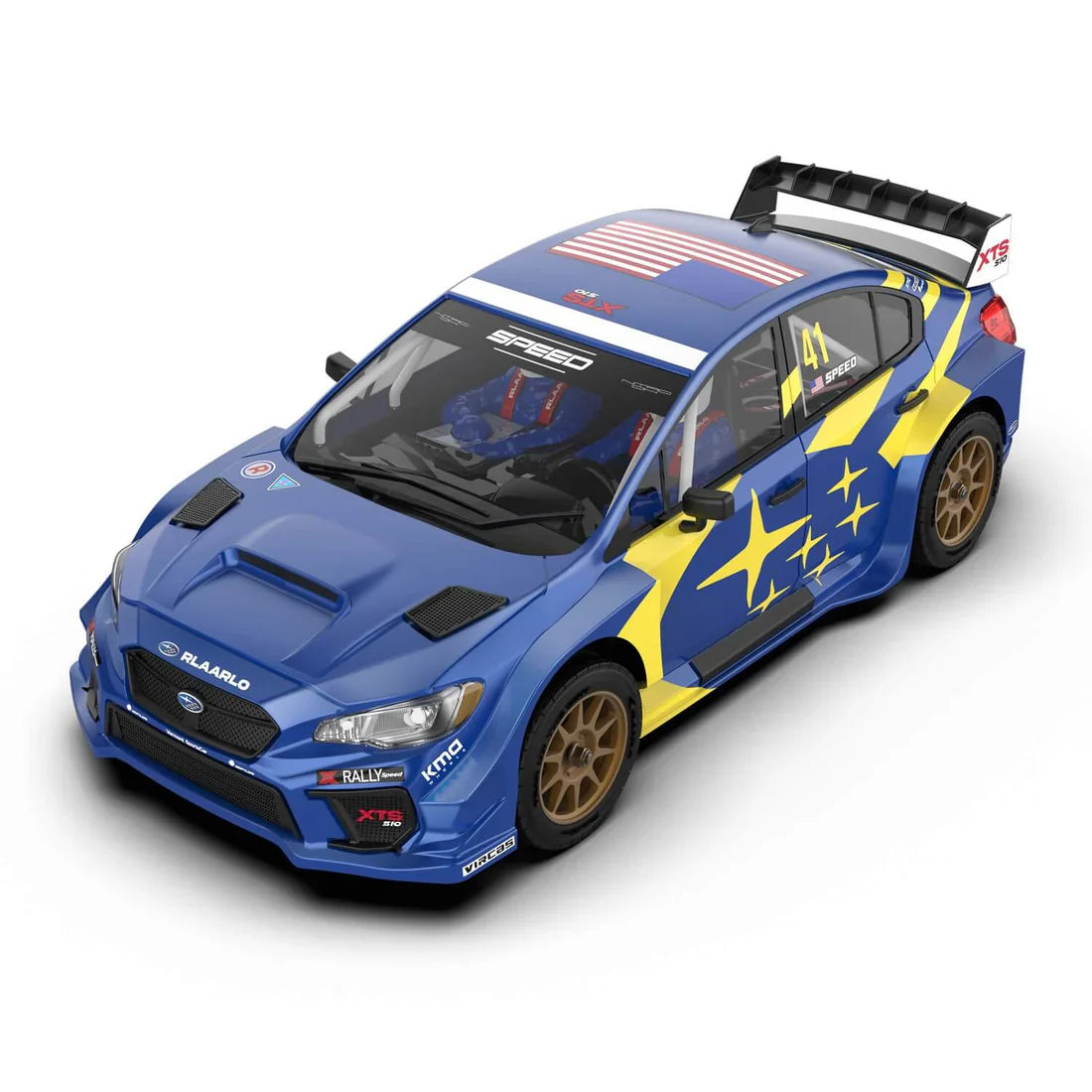 Rlaarlo 1/10 Scale RTR 4WD Carbon Fiber Brushless RC Rally Car