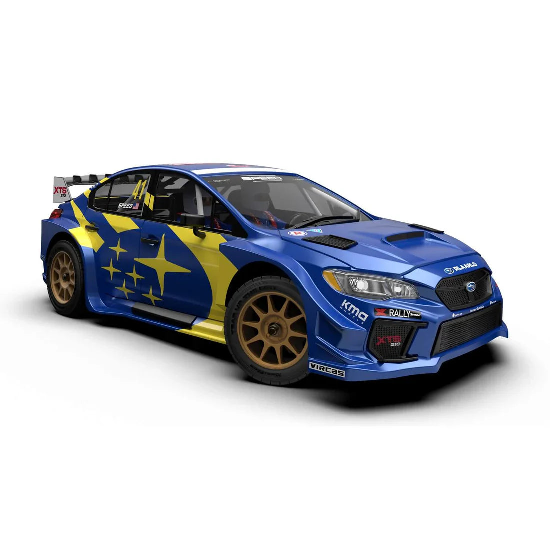 Rlaarlo 1/10 Scale RTR 4WD Carbon Fiber Brushless RC Rally Car