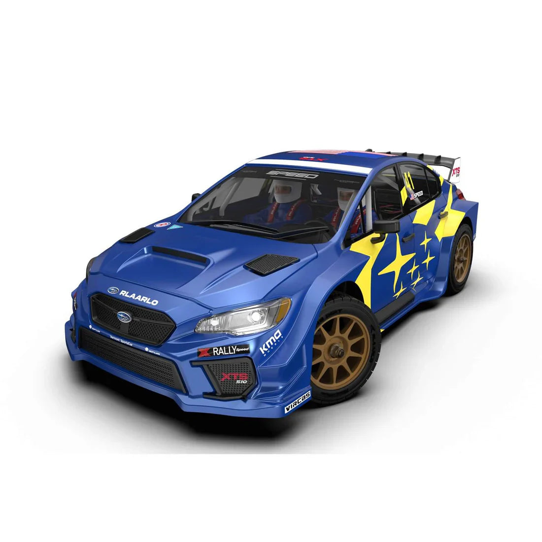 Rlaarlo 1/10 Scale RTR 4WD Carbon Fiber Brushless RC Rally Car